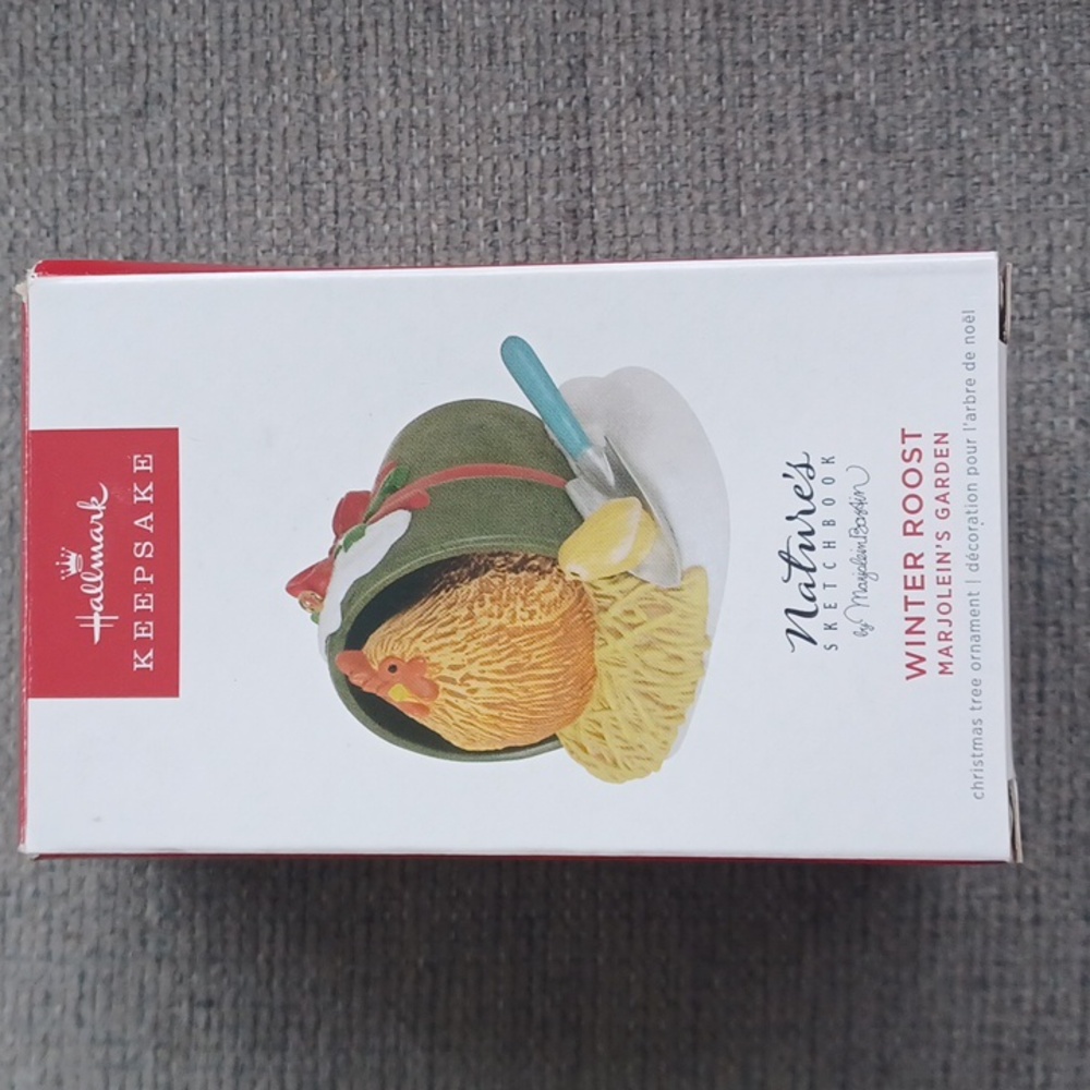 2022 Winter Roost Chicken Marjolein's Garden Christmas Tree Ornament